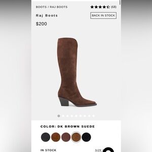 Dolce Vita - Raj Boots in dark brown suede